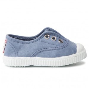 CIENTA TOILE  élastique 70997 Bleu ciel lavande 90 Toiles Espadrilles