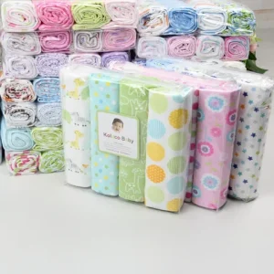 Lot 4 Langes Bébé Coton Doux Absorbants