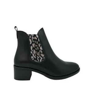 WE DO 99120 BC Noir Argent bottines