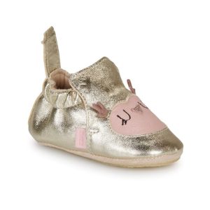 EZPZ easy peasy  MY BLUBLU HIBOO Or Rose chaussons cuir