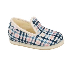 BELLAMY ANGEL Ecossais Marine Chaussons