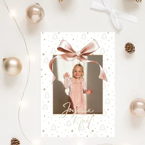 Carte de Noël - noeud