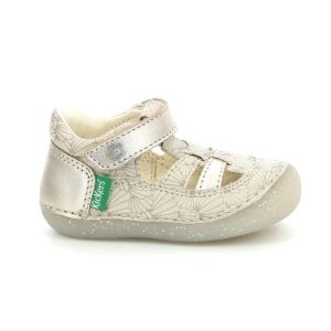 KICKERS SUSHY argent coquillage prémarche premiers pas salomés