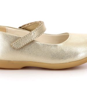 KICKERS AMBELIE Or Champagne Ballerine à bride