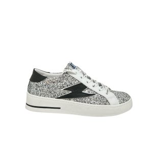 SMR Semerdjian MAYA Argent Noir Sneakers Baskets adulte