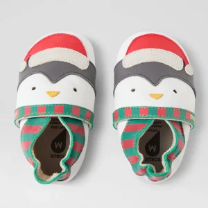 Bobux Chaussons Jingle White Poppy