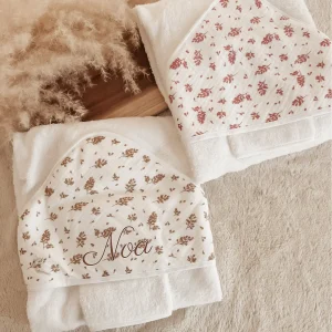 Cape de bain - fleuri