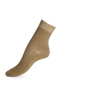 Chaussette maille piquée kaki brillo