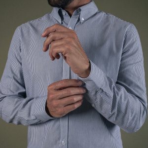 Chemise à rayures noires Saint-Paul