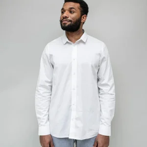 Chemise Jules popeline blanche homme