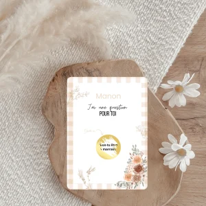 Carte à gratter - beige