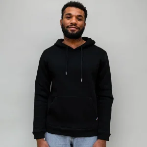 Hoodie Luc molletonné noir