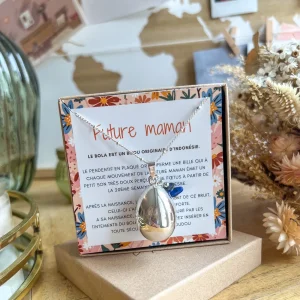 Bola de grossesse Luisa Argent - Lapis-lazuli