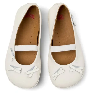 Camper Ballerines Twins Crème Noeuds