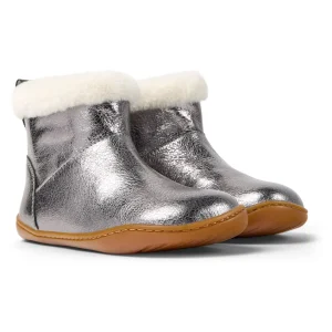 Camper Kids Peu Bottines Fourrées Argent