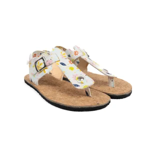 Koel Barefoot Sandales Abriana Print White Flowers