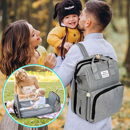 Sac de Maman Léger et Portable ™ – Avec Lit Berceau Pliant – Image 6