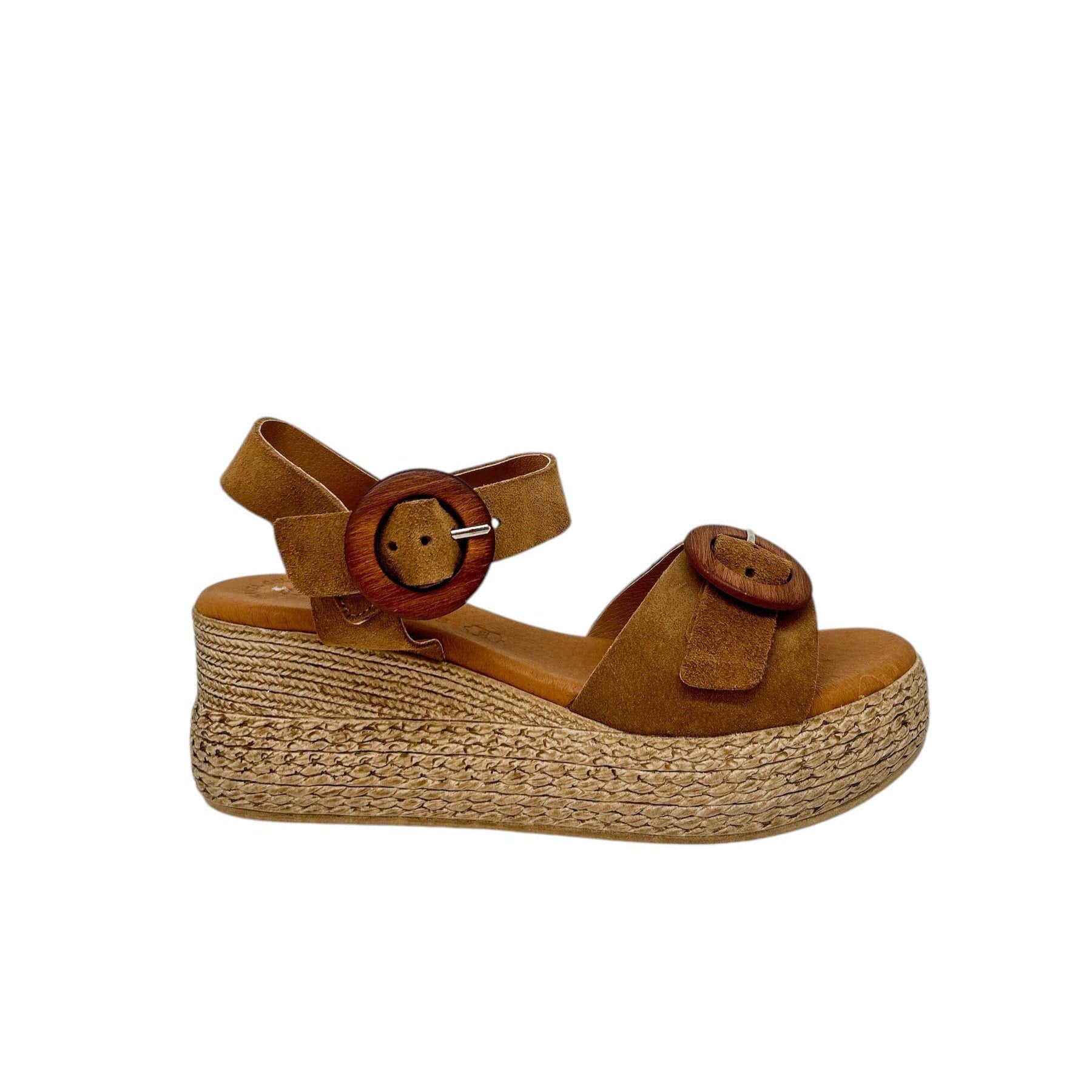 EVA FRUTOS 3777 Camel Sandales Nu-pieds – Image 2