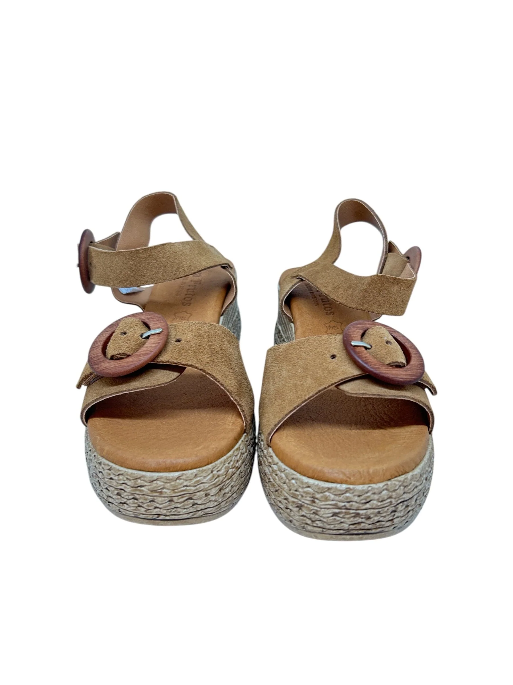 EVA FRUTOS 3777 Camel Sandales Nu-pieds – Image 3