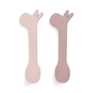 Cuillère silicone lot de 2 - Lalee - Rose