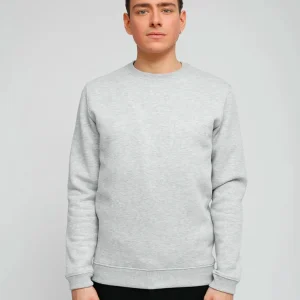 Sweat homme Alex molletonné gris chiné
