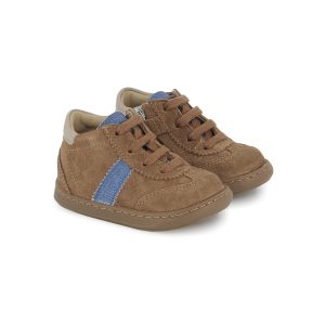 SHOO POM BOUBA LAZY Velours Camel Bottillons