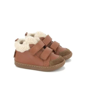 SHOO POM BOUBA SCRATCH WOOL Dark Camel bottillons