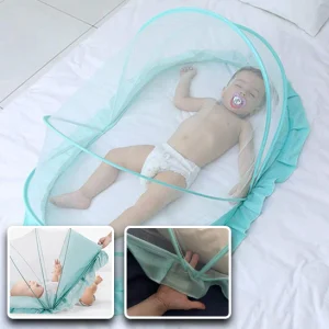 Lit moustiquaire ™ pliable pour bébé – Berceau portable avec coussin de couchage et installation facile