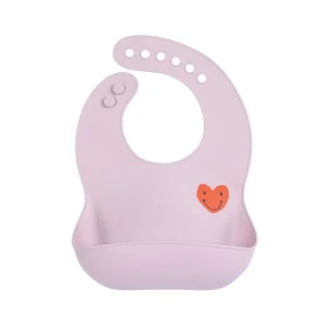 Bavoir en silicone Happy Rascals - Cœur Liste #415485
