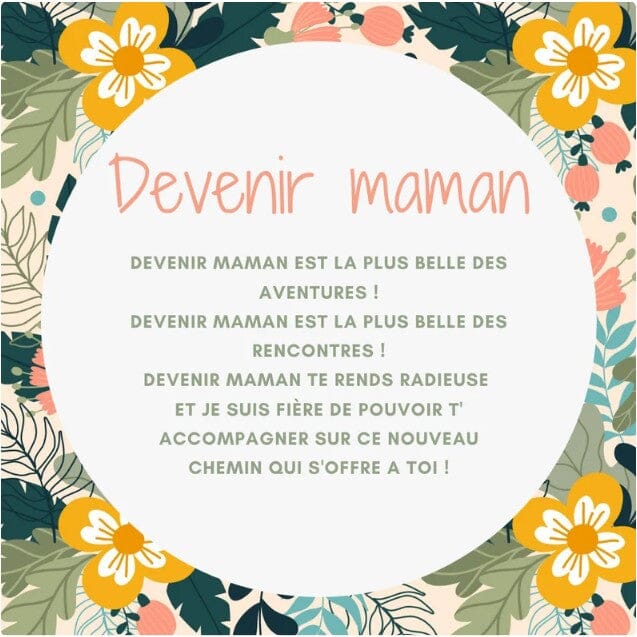 Bola de grossesse en plaqué or avec feuille et anneau de perles – Image 4