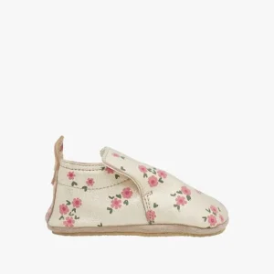 NATURINO PLUMARD platinium fleur or chaussons cuir