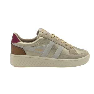 GOLA SUPERSLAM BLAZE Gold Off White Cerise Sneakers Baskets adulte