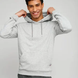 Hoodie Luc molletonné gris
