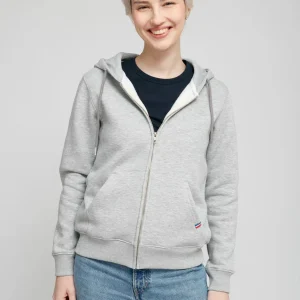 Hoodie zippé gris Philippine