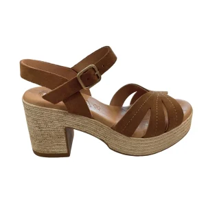 KAOLA 2506 Camel Nu pied sandales
