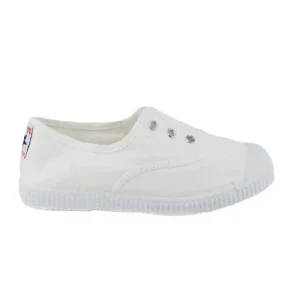 CIENTA TOILE  élastique 70997 Blanc Toiles Espadrilles