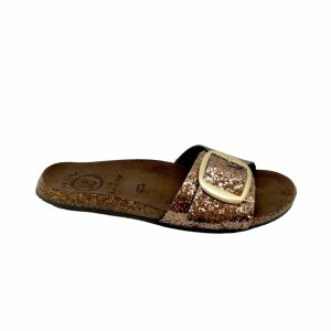 18+  diciotto piu 8154 Marron glitter Nu pieds sandales
