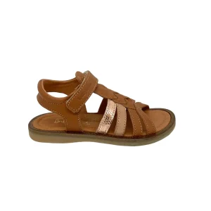 BABYBOTTE KAROUSEL cognac sandales nu pieds