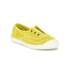 CIENTA TOILE  élastique 70777 Jaune Sunny 194 Toiles Espadrilles
