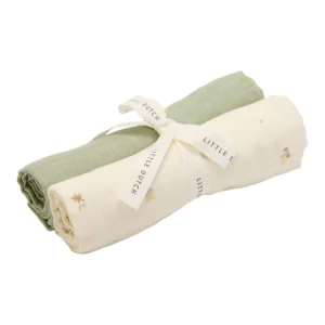 Langes Swaddles mousseline 70 x 70 - Forest Treasures Sage liste #417589