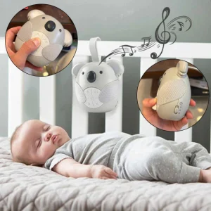 1 Pièce – Lecteur de Musique ™ Apaisant Bébé | Bruit Blanc, Lumière Douce, Design Hibou / Renard / Koala | Sommeil Bébé & Nouveau-né
