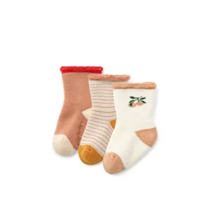 Lot de 3 paires de Chaussettes Bébé Eloy - Peach/ Sandy Mix
