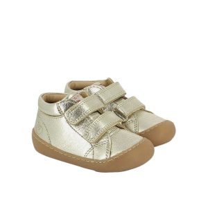 SHOO POM PLUM EASY Platine Bottillons premier pas barefoot