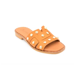 SMR semerdjian SILVIA marron mules Sandales Nu pieds