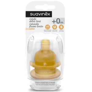 SX - TEETS - Zuigspeen - Latex - Rond - slow flow - 2 stuks