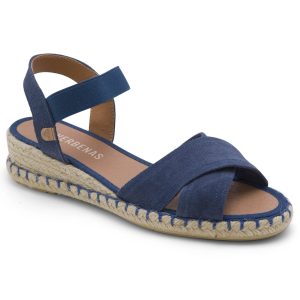 VERBENAS VENUS Marine Sandales Compensées Nu Pieds